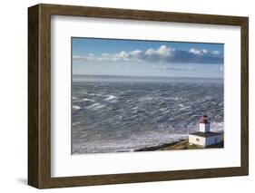 Canada, Nova Scotia, Advocate Harbour. Cape d'Or Lighthouse on the Bay of Fundy.-Walter Bibikow-Framed Photographic Print