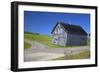 Canada, Nova Scotia. Aged barn at a forked road.-Kymri Wilt-Framed Photographic Print