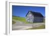 Canada, Nova Scotia. Aged barn at a forked road.-Kymri Wilt-Framed Photographic Print