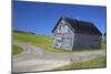 Canada, Nova Scotia. Aged barn at a forked road.-Kymri Wilt-Mounted Photographic Print