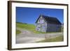 Canada, Nova Scotia. Aged barn at a forked road.-Kymri Wilt-Framed Photographic Print