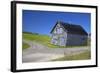 Canada, Nova Scotia. Aged barn at a forked road.-Kymri Wilt-Framed Photographic Print