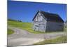 Canada, Nova Scotia. Aged barn at a forked road.-Kymri Wilt-Mounted Photographic Print