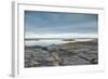 Canada, Nova Scotia, Blue Rocks. Coastal fishing village, rocky shoreline.-Walter Bibikow-Framed Photographic Print