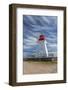 Canada, Nova Scotia, Cabot Trail. Cape Breton Highlands National Park, Neils Harbour Lighthouse.-Walter Bibikow-Framed Photographic Print