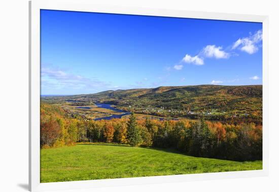 Canada, Nova Scotia, Cape Breton, Cabot Trail, Fall colors in Margaree-Patrick J. Wall-Framed Photographic Print