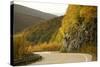 Canada, Nova Scotia, Cape Breton, Cabot Trail, in Fall Color-Patrick J^ Wall-Stretched Canvas