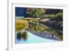 Canada, Nova Scotia, Cape Breton, Cabot Trail, Margaree river reflections-Patrick J. Wall-Framed Photographic Print