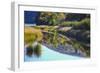 Canada, Nova Scotia, Cape Breton, Cabot Trail, Margaree river reflections-Patrick J. Wall-Framed Photographic Print