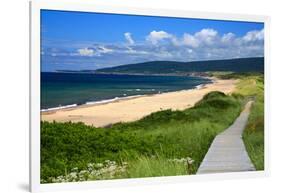 Canada, Nova Scotia, Cape Breton, Inverness Beach Boardwalk-Patrick J^ Wall-Framed Photographic Print