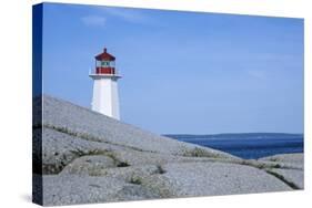 Canada, Nova Scotia, Early Morning at Peggy's Cove Light-Ann Collins-Stretched Canvas