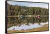 Canada, Nova Scotia, Glen Haven. Small coastal harbor.-Walter Bibikow-Framed Stretched Canvas