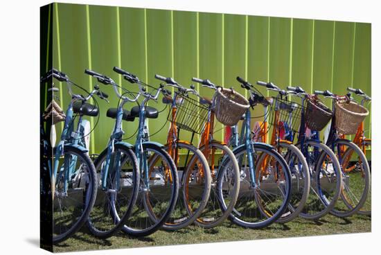 Canada, Nova Scotia, Halifax. Bicycles for rent along the waterfront.-Kymri Wilt-Stretched Canvas