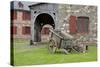 Canada, Nova Scotia, Louisbourg. Fortress of Louisbourg. Wooden Wagon-Cindy Miller Hopkins-Stretched Canvas