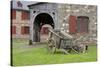 Canada, Nova Scotia, Louisbourg. Fortress of Louisbourg. Wooden Wagon-Cindy Miller Hopkins-Stretched Canvas