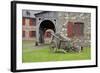 Canada, Nova Scotia, Louisbourg. Fortress of Louisbourg. Wooden Wagon-Cindy Miller Hopkins-Framed Photographic Print