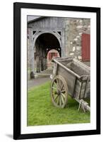 Canada, Nova Scotia, Louisbourg. Fortress of Louisbourg. Wooden Wagon-Cindy Miller Hopkins-Framed Photographic Print