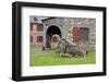 Canada, Nova Scotia, Louisbourg. Fortress of Louisbourg. Wooden Wagon-Cindy Miller Hopkins-Framed Photographic Print