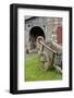 Canada, Nova Scotia, Louisbourg. Fortress of Louisbourg. Wooden Wagon-Cindy Miller Hopkins-Framed Photographic Print