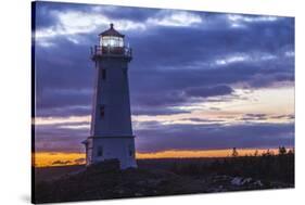 Canada, Nova Scotia, Louisbourg Lighthouse.-Walter Bibikow-Stretched Canvas