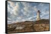 Canada, Nova Scotia, Louisbourg Lighthouse.-Walter Bibikow-Framed Stretched Canvas