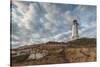 Canada, Nova Scotia, Louisbourg Lighthouse.-Walter Bibikow-Stretched Canvas