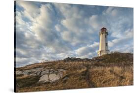 Canada, Nova Scotia, Louisbourg Lighthouse.-Walter Bibikow-Stretched Canvas