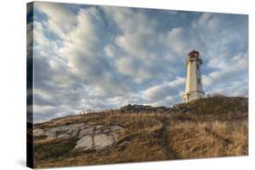Canada, Nova Scotia, Louisbourg Lighthouse.-Walter Bibikow-Stretched Canvas
