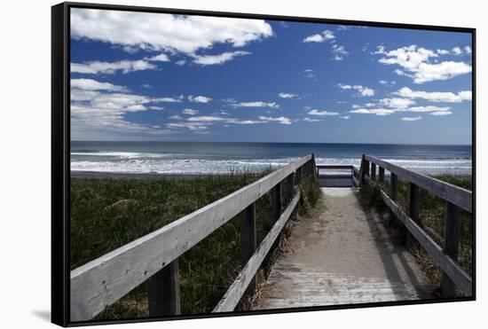 Canada, Nova Scotia. Martinique Beach Provincial Park.-Kymri Wilt-Framed Stretched Canvas