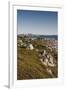 Canada, Nova Scotia, Peggy's Cove. Fishing village and lighthouse.-Walter Bibikow-Framed Photographic Print