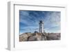 Canada, Nova Scotia, Peggy's Cove. Fishing village and Peggys Point Lighthouse.-Walter Bibikow-Framed Photographic Print