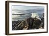 Canada, Nunavut, Iceberg Stranded by Low Tide Along Frozen Channel-Paul Souders-Framed Photographic Print