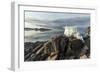 Canada, Nunavut, Iceberg Stranded by Low Tide Along Frozen Channel-Paul Souders-Framed Photographic Print