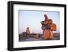 Canada, Nunavut, Rocks Cairns on Harbour Islands Along Hudson Bay-Paul Souders-Framed Photographic Print