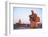 Canada, Nunavut, Rocks Cairns on Harbour Islands Along Hudson Bay-Paul Souders-Framed Photographic Print