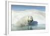 Canada, Nunavut Territory, Polar Bear on an Iceberg in Hudson Bay-Paul Souders-Framed Photographic Print