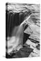 Canada, Ontario. Black and White Image Detail of Kakabeka Falls-Judith Zimmerman-Stretched Canvas