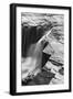 Canada, Ontario. Black and White Image Detail of Kakabeka Falls-Judith Zimmerman-Framed Photographic Print