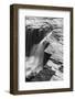 Canada, Ontario. Black and White Image Detail of Kakabeka Falls-Judith Zimmerman-Framed Photographic Print