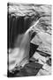 Canada, Ontario. Black and White Image Detail of Kakabeka Falls-Judith Zimmerman-Stretched Canvas
