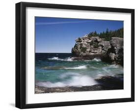 Canada, Ontario, Lake Huron in Bruce Peninsula National Park-Mike Grandmaison-Framed Photographic Print