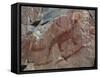 Canada, Ontario, Lake Superior Park, Agawa Rock Pictographs-Frank Zurey-Framed Stretched Canvas