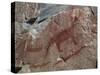 Canada, Ontario, Lake Superior Park, Agawa Rock Pictographs-Frank Zurey-Stretched Canvas