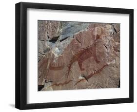 Canada, Ontario, Lake Superior Park, Agawa Rock Pictographs-Frank Zurey-Framed Photographic Print