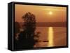 Canada, Ontario, London, Fanshawe Lake at Sunrise-Mike Grandmaison-Framed Stretched Canvas