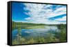 Canada, Ontario, Longlac. Clouds and wetland in a boreal forest.-Jaynes Gallery-Framed Stretched Canvas