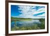 Canada, Ontario, Longlac. Clouds and wetland in a boreal forest.-Jaynes Gallery-Framed Photographic Print