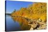 Canada, Ontario, Nestor Falls. Autumn on Shore of Lake of the Woods-Jaynes Gallery-Stretched Canvas