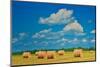 Canada, Ontario, New Liskeard. Hay bales in farm field.-Jaynes Gallery-Mounted Photographic Print