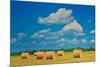 Canada, Ontario, New Liskeard. Hay bales in farm field.-Jaynes Gallery-Mounted Photographic Print